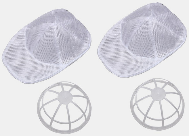 리빙블러썸 모자 변형방지 세탁망, 2세트, 모자망+틀