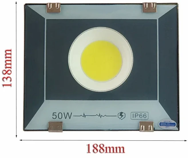 LED 투광 조명 220V 300W 200W 100W 50W 높은 밝은 IP66 방수 야외 정원 프로젝터 조명 스포트라이트 벽 투, 500W고휘도모델(전면발광)퓨어화이트조명