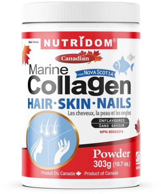 캐나다 뉴트리돔 마린 콜라겐 분말 파우더 303g 피쉬콜라겐 N213, 1개 - 쿠팡