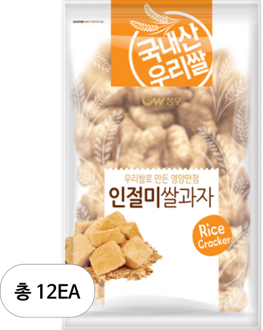 청우 인절미 쌀과자, 280g, 12개