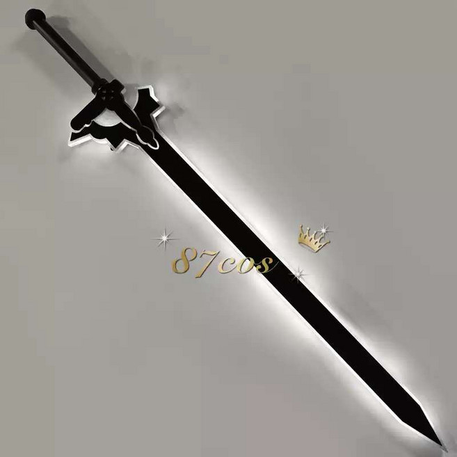 소드 아트 온라인 소아온 키리토 일루시데이터 발광형 충전 검 무기 모형 제작 피규어 1:1 소품 코스프레 실물 굿즈 장비