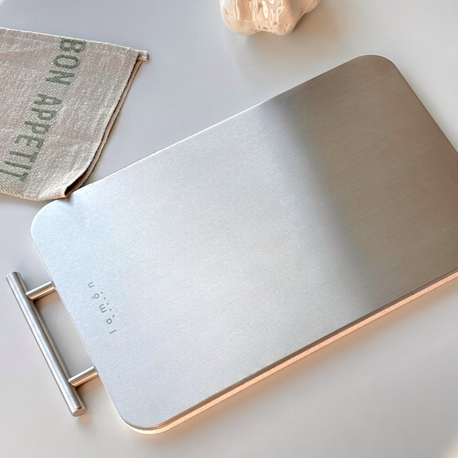 라몬하우스 NEW 양면 슬림 304 스텐도마, 1개, 오트밀베이지