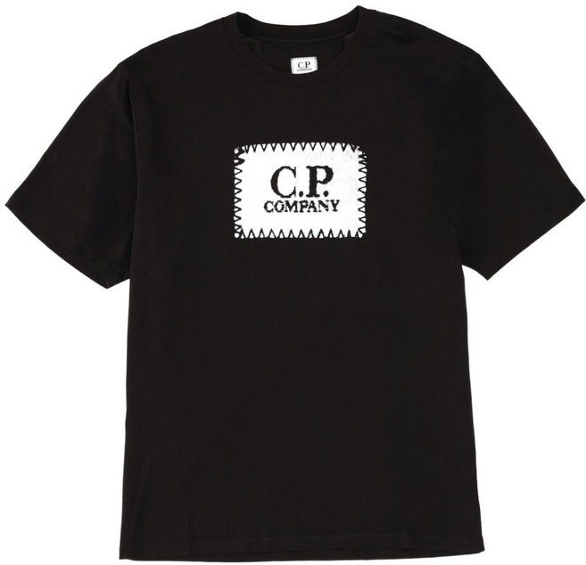 C.P.컴퍼니 로고 프린트 티셔츠