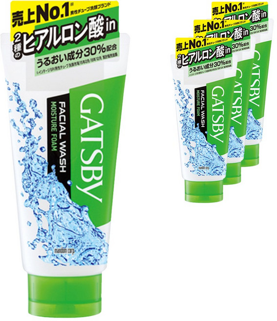 갸스비 페이셜 워시 모이스처 폼, 4개, 130g