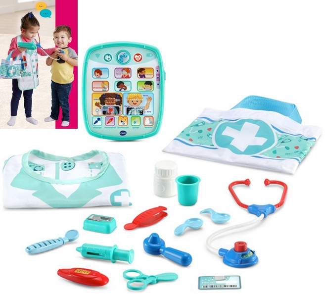 템팜 메디컬키트 병원놀이 간호사놀이 체온계 주사기 청진기 의사놀이, 1개