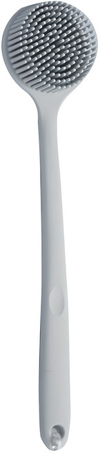 리빙공감 워시 실리콘 양면 바디 소프트 브러쉬, 그레이, 1개