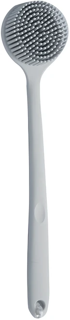 리빙공감 워시 실리콘 양면 바디 소프트 브러쉬, 그레이, 1개 - 쿠팡