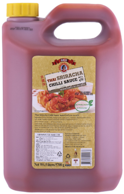 수리 타이 스리라차 칠리 소스, 5L, 17개