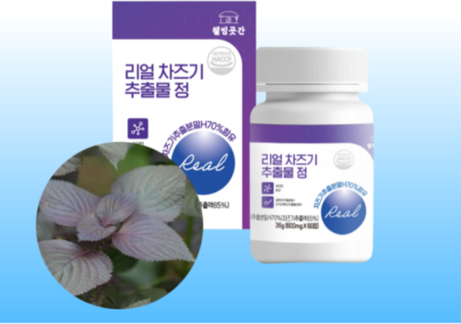 차조기 차즈기 루테올린 눈 국내산 자소엽 추출물 60정, 1개