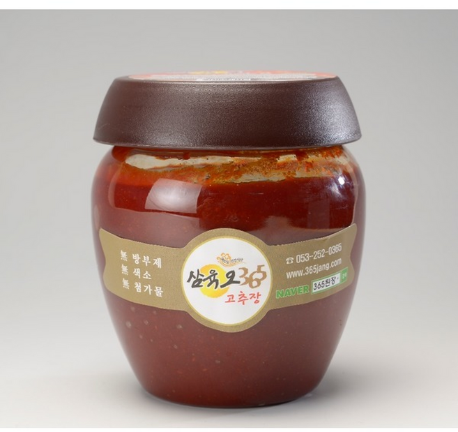 365고추장/무방부제/찰기있고 맛있는 전통 고추장, 900g, 1개