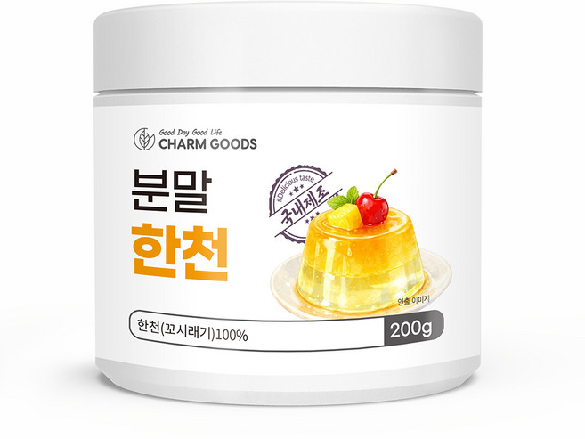 한천가루 분말 국내제조, 200g, 1개
