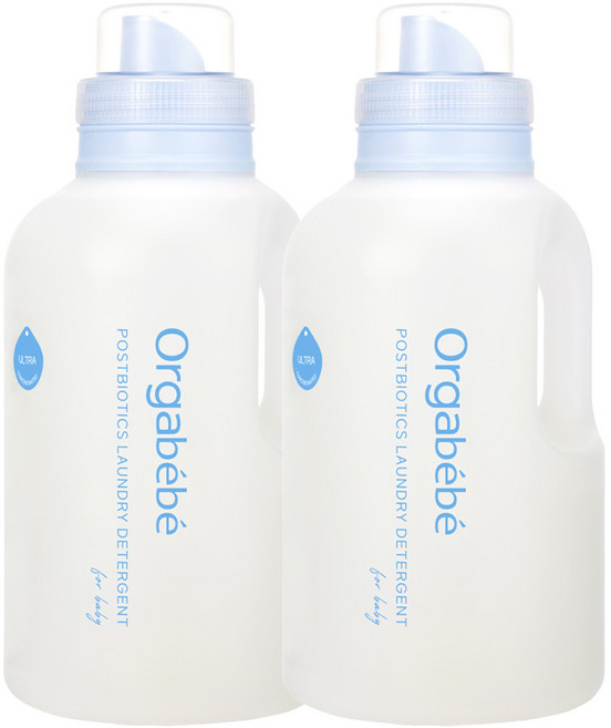 오가베베 아기 세탁 세제 무향 포스트바이오틱스, 2개, 1L