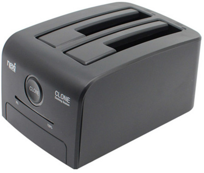 넥시 USB3.0 2베이 하드 도킹스테이션 NX-608U30B, 14336GB, 블랙
