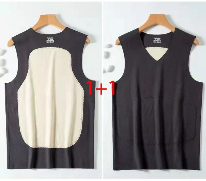 1+1 남성 기모 조끼 가을겨울 빅사이즈 루즈핏 베스트