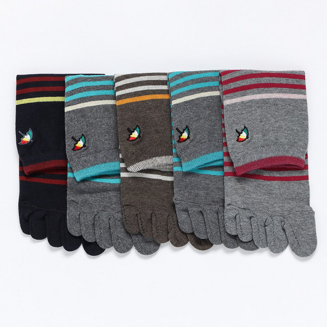 아놀드파마 여성 캐주얼 발가락 장목 양말 5족 AP6075