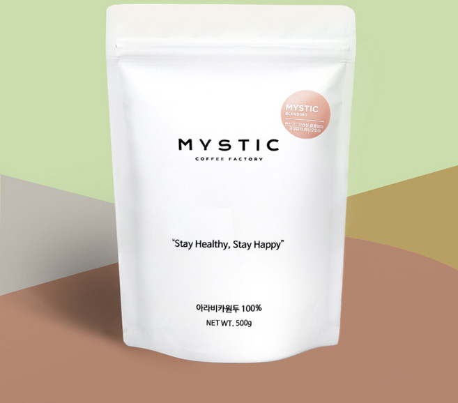 미스틱커피 원두커피 시그니처 블렌딩, 모카포트, 500g, 1개