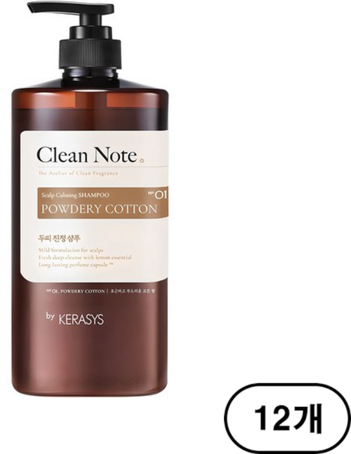 케라시스 클린노트 파우더리 샴푸 코튼향, 1L, 12개