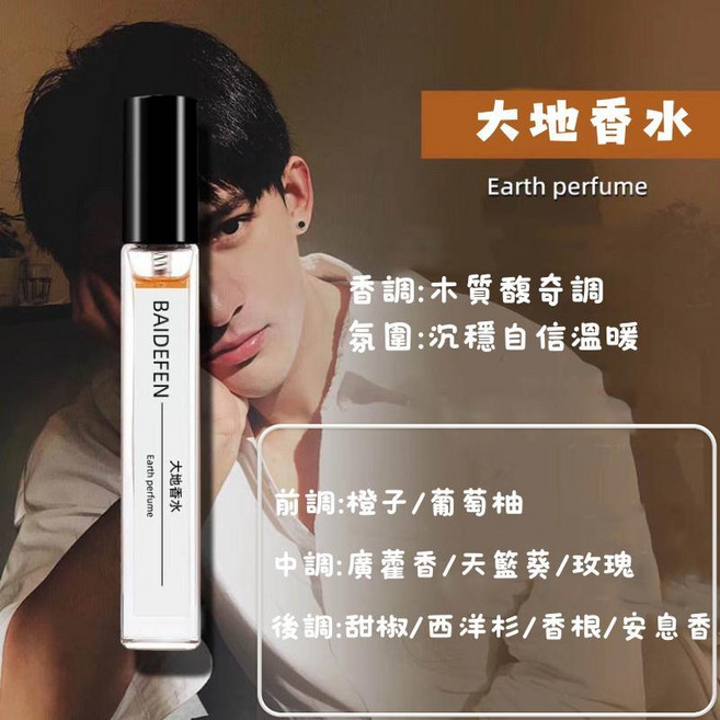 口袋淡香水 隨身瓶 香氛香精 噴霧式香水, 1個, BK0108-大地10ML