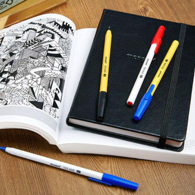 국산펜 국산브랜드 볼펜 싸인펜 형광펜 리필심 보드마카 낱개 펜 샤프 지우개 샤프심, 153스틱 레드 0.7mm