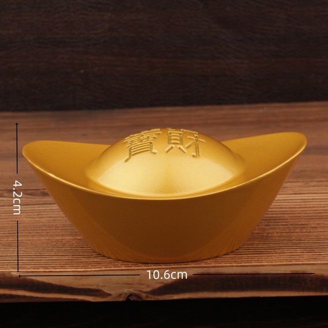 金元寶 招財迷你擺件, 七號元寶 約779g