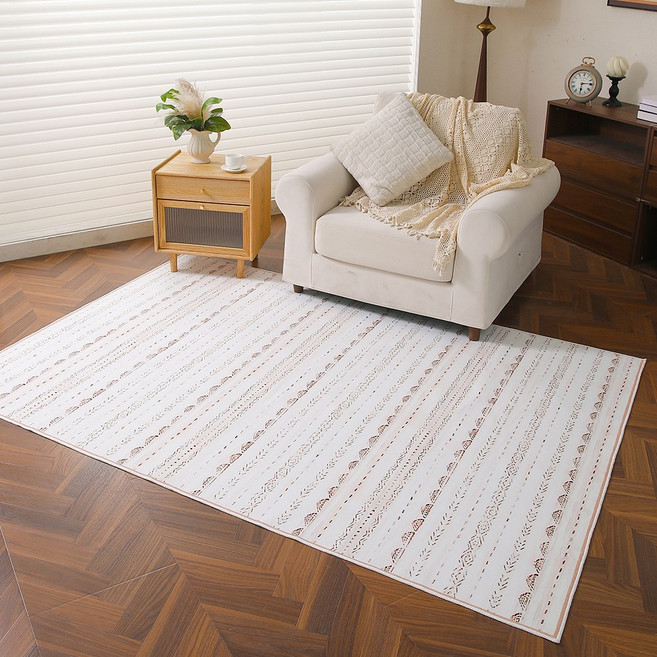 [2026] HM-CH 파스텔 캐시미어 라이크 라지 미니 세탁 가능 거실 러그