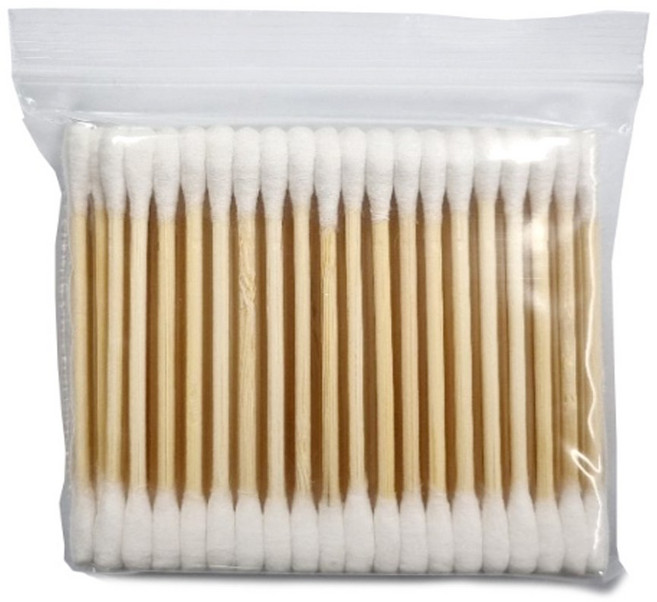 다목적 양면면봉 나무면봉 솜면봉 일회용면봉, 1개, 100개입