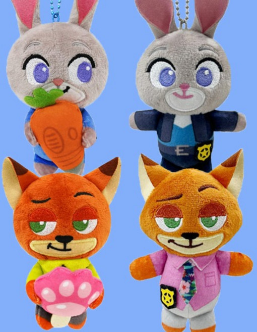 디즈니 주토피아 주디 닉 키링 가방고리 인형 캐릭터 애착 동물 여우 토끼, 주토피아 주디(당근)10cm