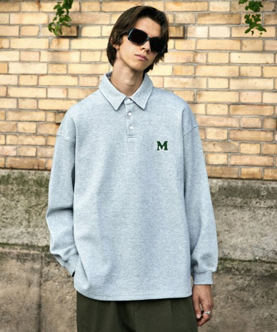 미니멀프로젝트 M로고 오버핏 카라 티셔츠셔츠 MKT100 그레이