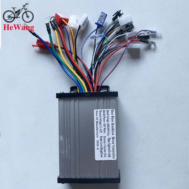 48V 52V 자전거 9 450W 브러시리스 스쿠터용 전기 사인파 MOSFET 60V 컨트롤러 25A 전동 모터 3모드 64V, 02 52V 25A hall