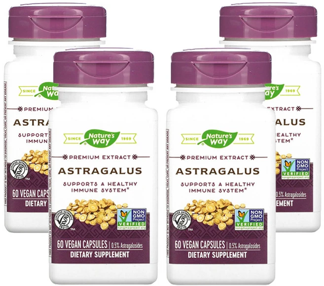 네쳐스웨이 황기 베지 캡슐 60정, 4팩 - 쿠팡