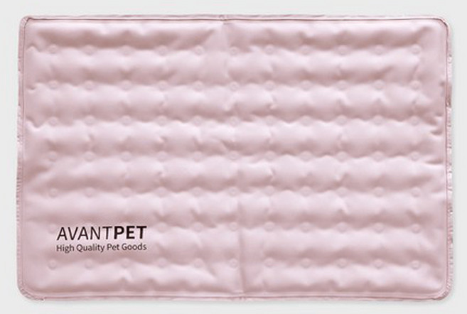 리빙베이 친환경 반려동물 강아지 쿨매트, 캔디 핑크, 1개