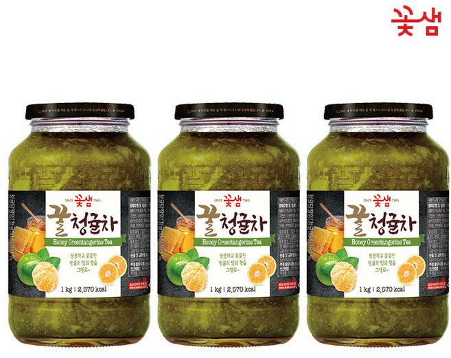 꽃샘 꿀청귤차, 1kg, 1개입, 3개