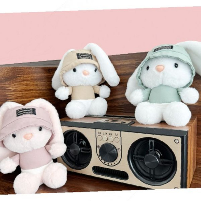 토끼 인형 키링 모자 후드 파스텔 컬러 가방 장식 열쇠고리 백참 귀여운 캐릭터 액세서리