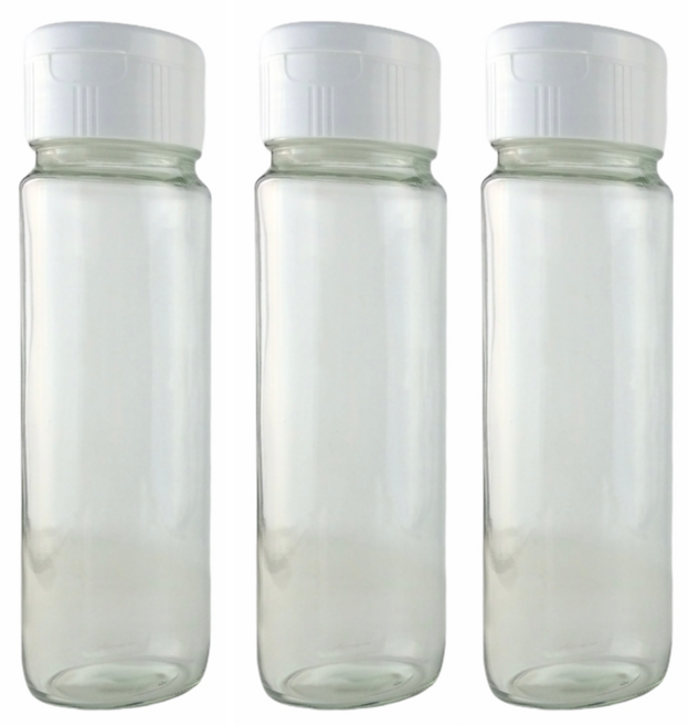 玻璃小店 889秋雅梅酒瓶 7支裝 白蓋 自釀梅酒分裝瓶, 3個, 889ml