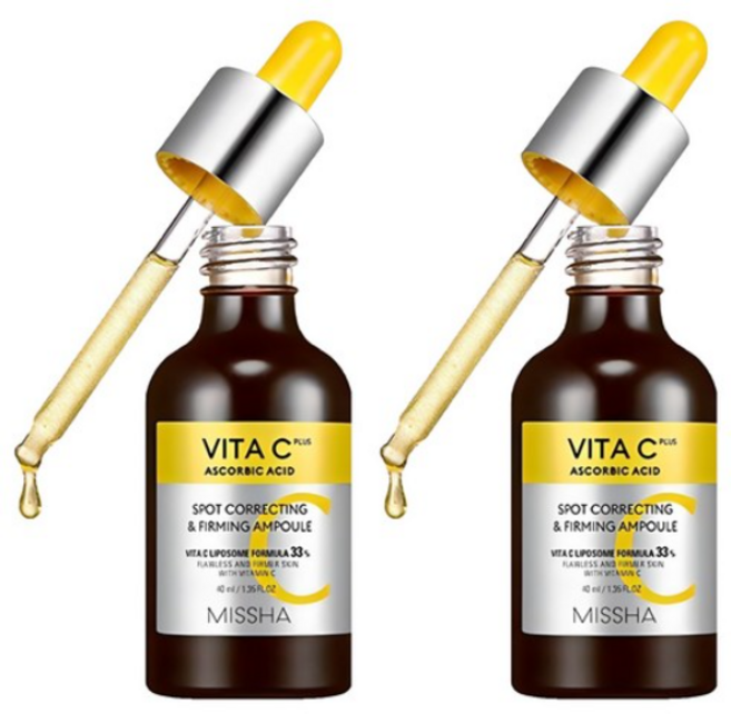 미샤 비타씨플러스 잡티씨 탄력앰플, 40ml, 2개