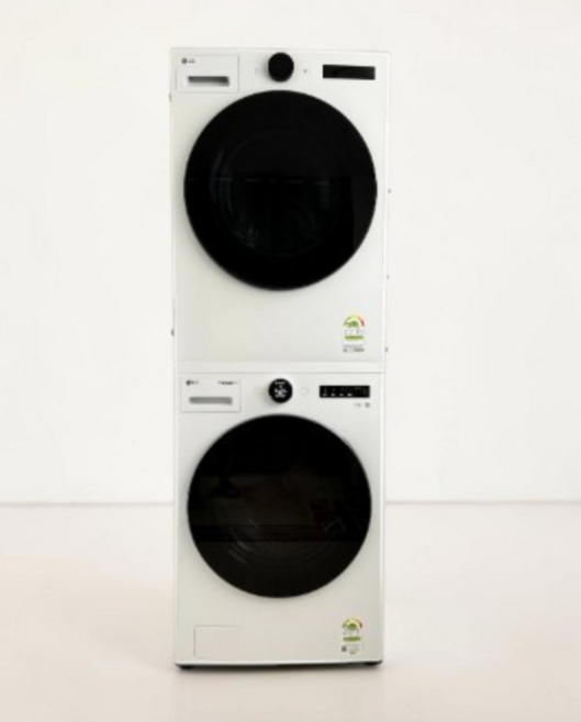 LG전자 트롬 오브제컬렉션 세탁기 + 건조기 + 키트 세트 25kg + 20kg 방문설치, 릴리화이트(세탁기) 릴리화이트(건조기), FX25WSR-2WQ