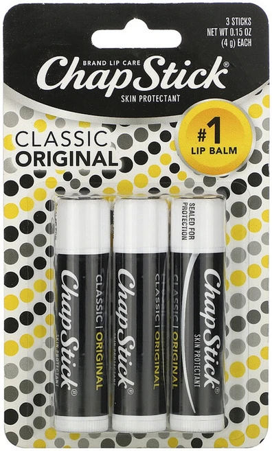 챕스틱 브랜드 립 케어 스킨 프로텍턴트 4g, Classic Original, 3개 - 쿠팡