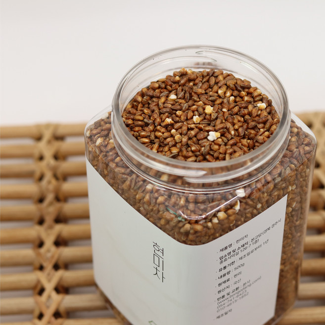 구수하게 볶은 건강한 국산 현미차 1kg (500g 2개), 500g, 1개입