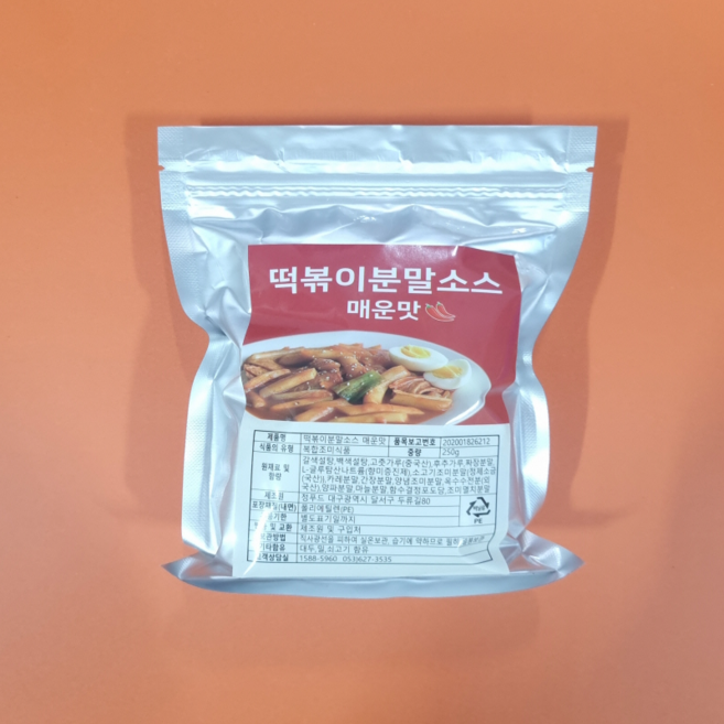 정푸드 떡볶이소스 매운맛, 1개, 250g