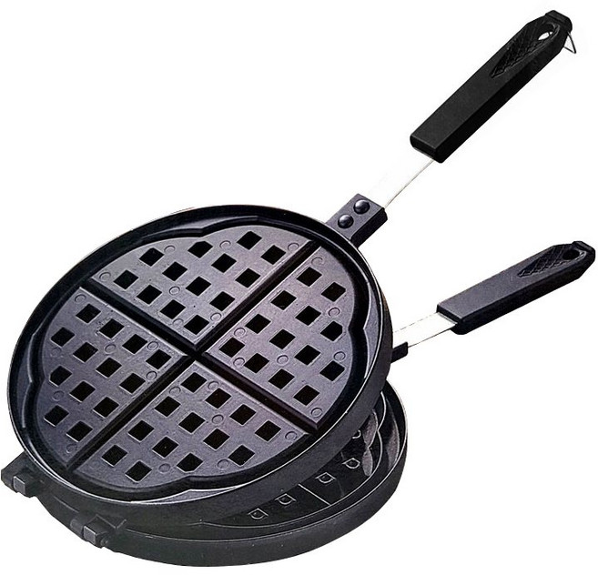 이지쿠커 국산 점보 와플팬 4구 홈메이드 간식 홈베이킹 양면팬, 1개