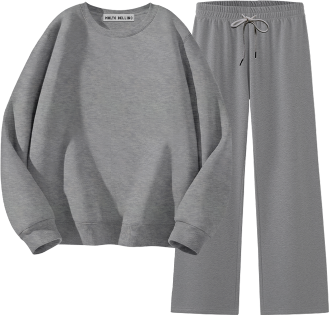 몰토벨리노 ST 무지 스탠다드핏 맨투맨 일자팬츠 상하세트