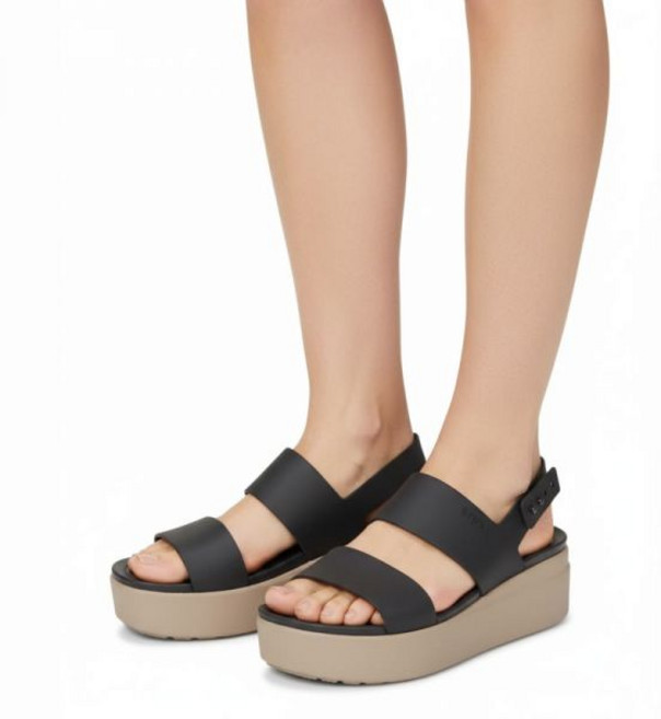 크록스 여성 브루클린 로우 웨지 BKM 25SWSD206453 Z07H