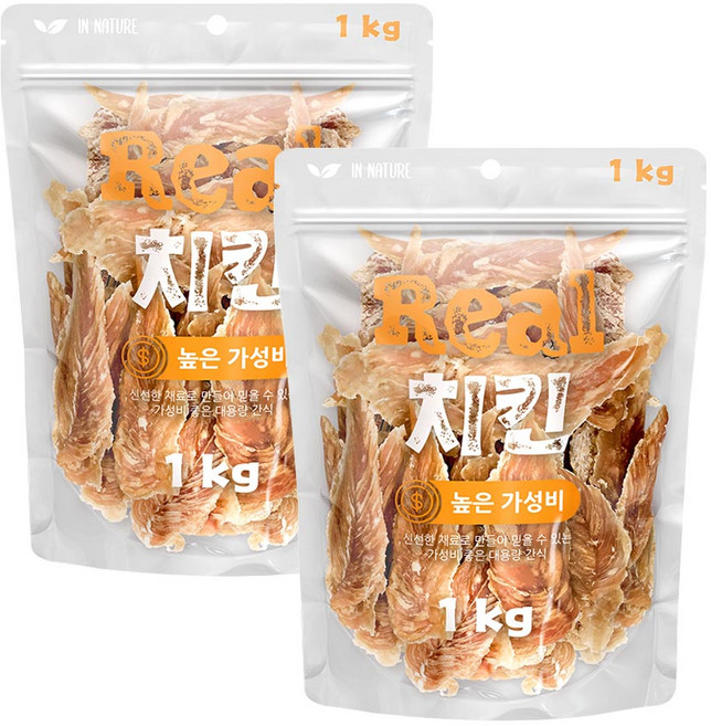 인네이처 리얼 국내산 강아지 간식, 2개