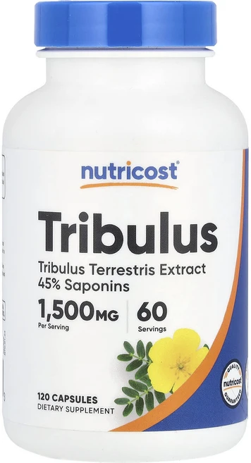 건강챙기세요 Nutricost 트리블러스 캡슐 120정(캡슐 1정당 750mg) 백살까지오래오래, Nutricost트리블러스캡슐120정캡슐1정당750mg, 1개, 120정 - 쿠팡