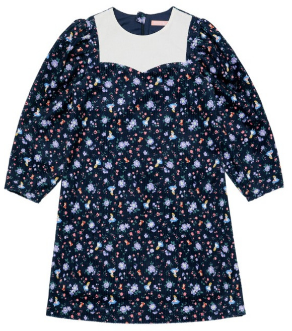 [키앙] 앨리스 코듀로이 플로랄 원피스