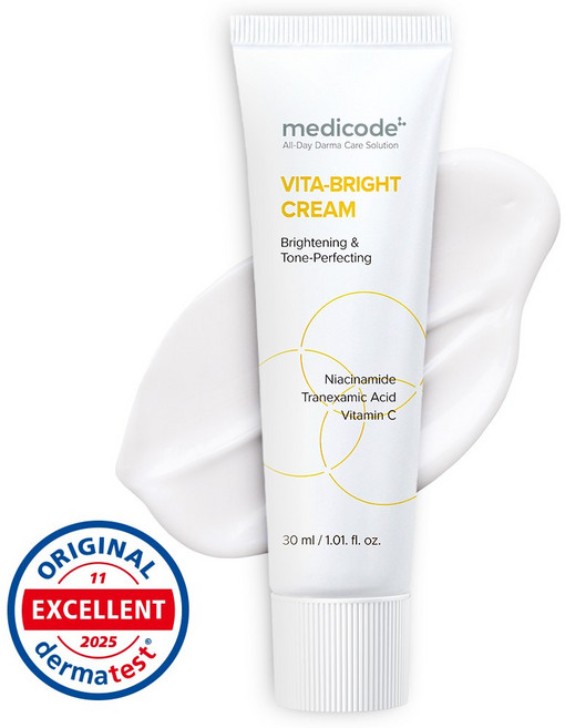 메디코드 비타민C 브라이트 멜라논 크림 트라넥삼산 기미 미백 케어, 1개, 30ml