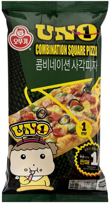 오뚜기 UNO 사각피자 콤비네이션, 120g, 10개
