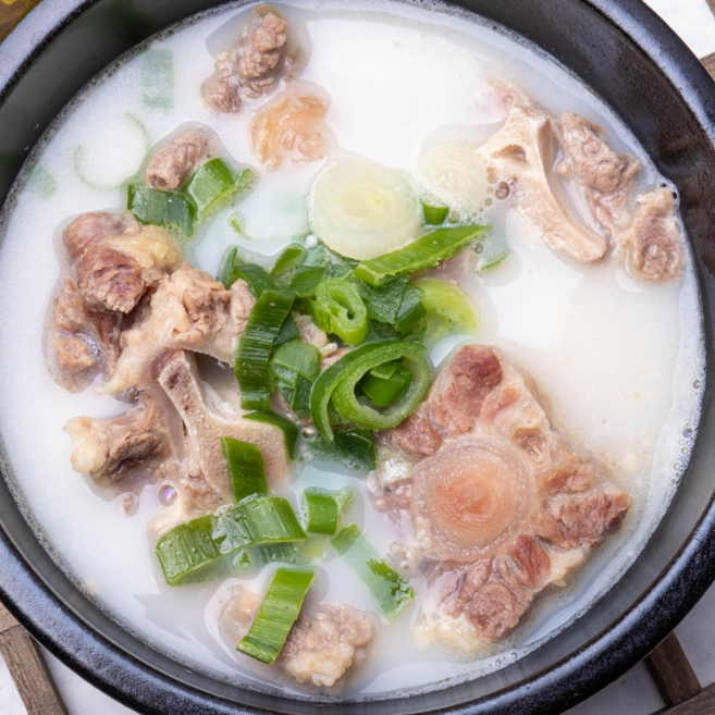 바람난 한우사골 꼬리곰탕 보양식 소꼬리 곰탕 몸보신음식, 4개, 1kg