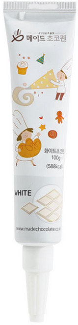 우리 농산물로 만든 초코펜 100g 다크 화이트 밀싹 호박 딸기 자색고구마 초콜릿 초코렛 튜브펜 어린이 미술놀이, 1개