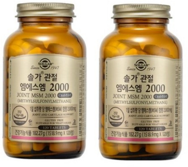 솔가 관절 엠에스엠 2000 1518.9mg 120정, 2개